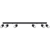 Sollux Lighting Nero stropné svietidlo 6x40 W čierna-chrómová SL.1068
