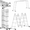 Hliníkový kĺbový rebrík VYŠŠÍ 4x4 150kg (PREMIUM LIGHT HLINÍKOVÝ rebrík kĺbový 4x4 150KG 560cm 7V1)