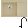 Sinks RIM 780 L Sahara + Vitalia čierna matná G5150