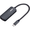Renkforce RF-USBHA-400 1 na 3 USB 3.0 hub s prídavným vstupom USB-C® čierna; RF-6700430