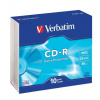 CD R disk, 700 MB, 52x, 10 ks, tenký obal, VERBATIM DataLife