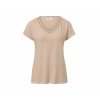 Tchibo - Tričko s háčkovanou aplikáciou - pre dámy - veľ. L 44/46 - farba: béžová