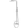 STEINBERG 230 nástenný sprchový systém s termostatom, horná sprcha 200 x 145 mm, tyčová ručná sprcha 1jet, chróm, 2302721