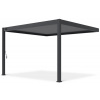 Gutroof DELUXE WALL AUTOMATIC hliníková pergola 3,6 x 4 m, anthracit