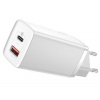 Baseus CCGAN2L-B02 GaN2 Lite Quick Nabíjačka USB + USB-C 65W White, 6953156232945