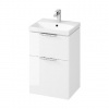 Cersanit City, kúpeľňová skrinka s umývadlom 50x40x76,5 cm, biela lesklá, S801-421