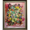 Kytica - Vladimír Semančík - originálny, ručne maľovany obraz M (do veľkosti 65x65cm) Viac farieb