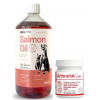 Dolfos ArthroHA Mini 40 tabliet + Lab-V lososový olej 100% pre psov a mačky všetkých vekových kategórií 1000 ml lisovaný za studena