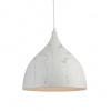 ACA DECOR Závesné stropné svietidlo ROXANNE, bielo-sivý mramor, priemer 35 cm