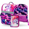 BAAGL 3 SET Zippy Jednorožec Kráľovstvo: aktovka, peračník, sáčok