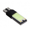 T10, W5W, LED COB 6W - modrá