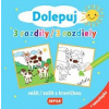 Dolepuj 3 rozdíly / 3 rozdiely - sešit/ zošit s kravičkou + samolepky (CZ/SK vydanie)