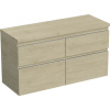Skrinka pod umývadlo Jungborn TRENTA dub kendal prírodný 116,7 x 64,6 x 44,5 cm