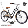 Dámsky mestský bicykel 26 Beach Cruiser Odrazový zvonček Pätka Shimano Revo
