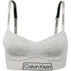 Calvin Klein REIMAGINED HERITAGE-LGHT LINED BRALETTE sivá,čierna Dámska podprsenka S