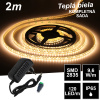 LEDprodukt 2m SMD2835 120LED/m IP65 vodeodolný teplá b. - KOMPLETNÁ SADA
