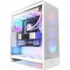 NZXT skříň H7 Flow RGB edition / ATX / 1x360mm RGB core fan/ USB-C / 2x USB / proskl. bočnice / mesh panel / RGB / bílá CM-H72FW-R1