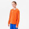 KIPSTA Detský futbalový dres s dlhým rukávom Viralto Club oranžový 113-122 cm