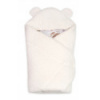 Baránková zavinovačka s kapucňou bavlna/baránok, Teddy - Srnka smotana