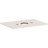 HANSGROHE Xilesa E laminátová doska pre umývadlovú misu bez otvoru pre batériu (s jedným výrezom v strede), 780 x 550 x 16 mm, piesková matná béžová, 54275780