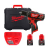 Milwaukee M12 BLDDRC-202C aku vŕtací skrutkovač 12V 2x2Ah 4933499686