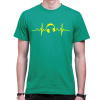 Fajntričko Tričko - EKG Music, Farba zelená, Strih/ Variant Pánsky / UNISEX