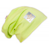 Bavlnená čiapočka Baby Nellys ® - limetka 80/86 (12-18m)