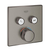 Grohe Sprchová a vanová baterie Grohtherm Smartcontrol bez podomítkového tělesa kartáčovaný Hard Graphite 29124AL0