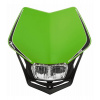 UNI přední maska včetně světla V-Face FULL LED, RTECH (zelená/černá)