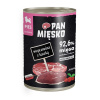 PAN MIĘSKO Bravčové mäso s kačacími šteniatkami - mokré krmivo pre psov - 400 g