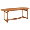 zahrada-XL Záhradný jedálenský stôl 220x90x75 cm masívne akáciové drevo 315949