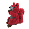 KONG Shakers Passports Red Squirrel M 20cm - plyšová červená veverička, plyšová hračka pre psa s hrkálkou a pískadlom