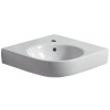Geberit Selnova Compact Rohové malé umývadlo 695x615mm, s otvorom pre bat. s prepadom GEB 501.508.00.1