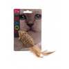 Magic Cat Hračka myška mořská tráva s pírky 18 cm