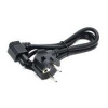 C-TECH 1,8 m VDE napájací kábel pre notebooky 220/230 V 3pin Schuko, zlomený CB-PWRC5-20A