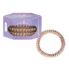 Tenká špirálová gumička do vlasov Invisibobble Slim Bronze Me Pretty - bronzová, 3 ks