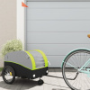 Vozík za bicykel, čierno zelený 30 kg, železo-ForU-94144