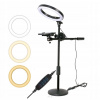 Lampa RING LED 26 cm USB STATÍV BOOM pre telefón