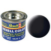 REVELL 08 čierna matná syntetická modelárska farba (RAL9011), 14ml (REVELL 32108 BLACK MAT 14ml 0,47fl oz EMAIL COLOR)