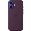 Apple silikónový kryt s podporou MagSafe pre iPhone 16, Plum MYY43ZM/A