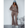 Dámsky 2-dielny športový set Cappuccino Bolf Velvet Flare