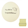 Balóniky na oslavu promócie, Nápis You did it! Congratulation!, Farba balónikov 130 - vanilková , darček na promócie