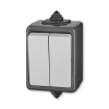Prepínač striedavý dvojitý IP 44 ABB 3553-52929 S