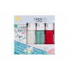 Essie Summer Mini Meet The Adventures odstín Mint Candy Apple lak na nehty 5 ml + lak na nehty 5 ml Peach Daiquiri + lak na nehty 5 ml Mademoiselle darčeková sada