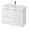 Cersanit MODUO SLIM 80 Skrinka umývadlová závesná, Biela lesk S929-002 S929-002