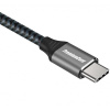 PremiumCord USB-C kabel ( USB 3.2 GEN 2, 3A, 60W, 20Gbit/s ) bavlněný oplet, 1m ku31cr1