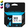HP F6U65AE č.302, Originálny cartridge, farebný, (color)