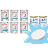Royal Canin Veterinary Health Nutrition Dog Hypoallergenic 6x400g + ENZO VET Hypoalergénna diéta s králikom pre psy 2x400g + Veko na 400g plechovku - 7,6 cm ZADARMO!