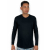 pánske čierne tričko s dlhým rukávom