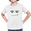 Man face – pre fanúšikov hry Roblox - detské tričko s potlačou - Tričkový | 9 | 11 | Biela